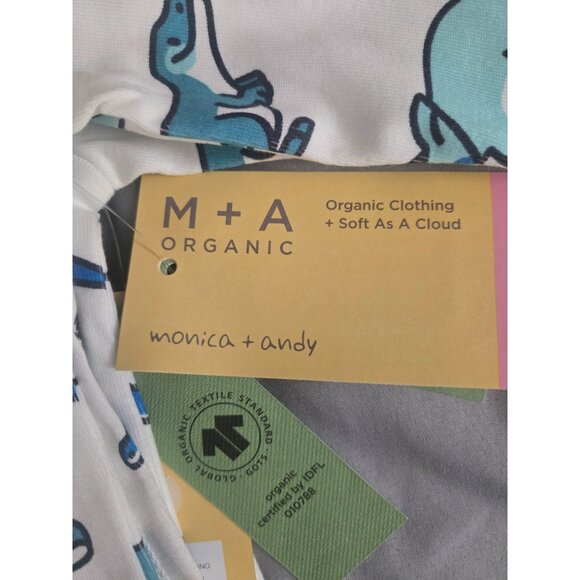 NWT Infants Dinosaur Bodysuit & Pant Set Sizes Available / M+A by Monica + Andy - Picture 4 of 4